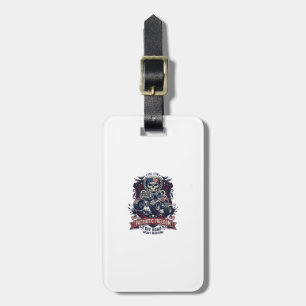 Patriotic 1776 Off Road Skull Monster Truck Heavy  Luggage Tag