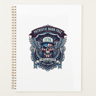 Patriotic 1776 Off Road Skull Monster Truck Heavy Planner