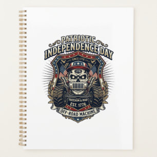 Patriotic 1776 Off Road Skull Monster Truck Heavy Planner