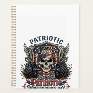 Patriotic 1776 Off Road Skull Monster Truck Heavy Planner
