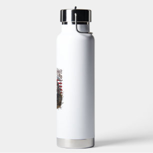 Patriotic 1776 Off Road Skull Monster Truck Heavy Water Bottle