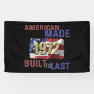 Patriotic 1972 50th Birthday Banner