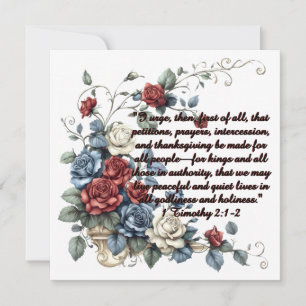 Patriotic 1 Timothy 2:1-2 Fleece Blanket