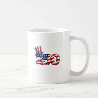 Patriotic 250 Uncle Sam Hat Coffee Mug