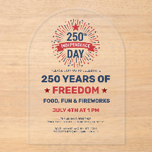 Patriotic 250 Years Freedom Celebration