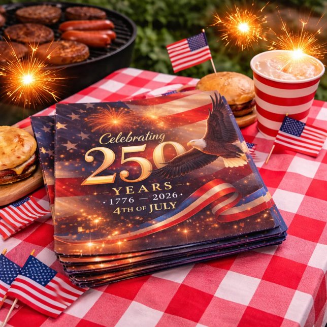 Patriotic 250th Anniversary Napkin (Creator Uploaded)