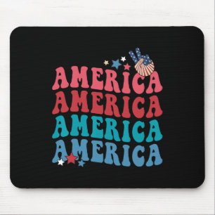 Patriotic 4th Fourth Of July Independence Day Mouse Pad
