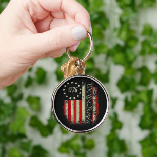 Patriotic 4th of July America Key Ring