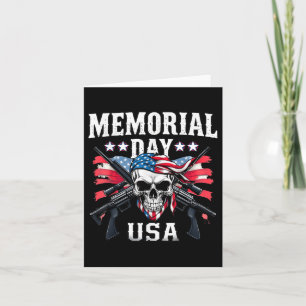 Patriotic 4th Of July & Memorial Day American Card