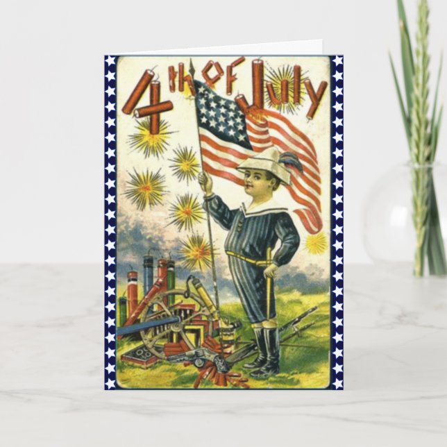 Patriotic 4th of July Card (Front)