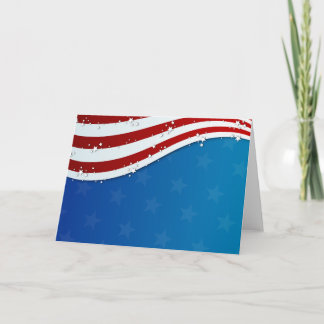 patriotic 4th of july card - blank