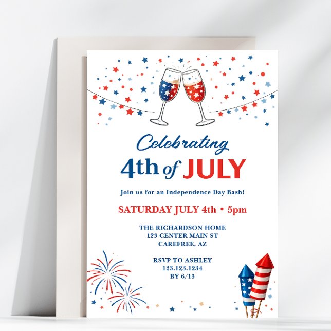 Patriotic 4th of July Celebration  Invitation (Creator Uploaded)