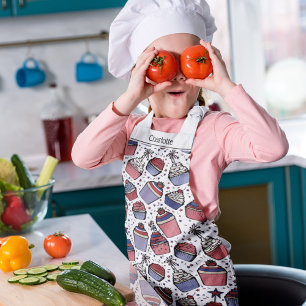 Patriotic 4th of July Cupcakes Kids Apron