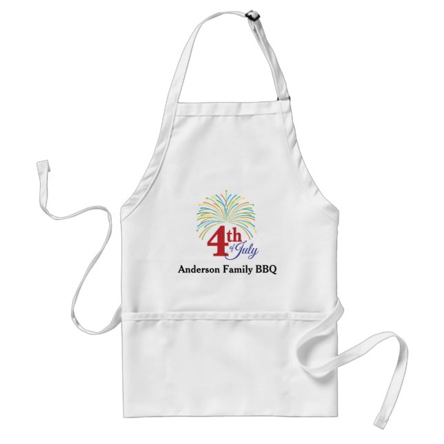 Patriotic 4th of July Family BBQ Standard Apron (Front)