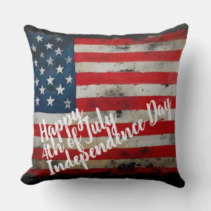 Patriotic 4th of July Independence Day Art Cushion