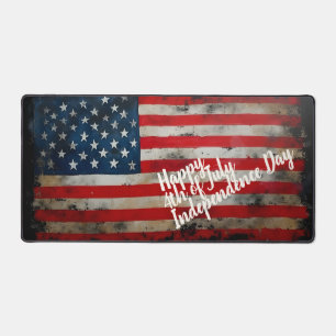 Patriotic 4th of July Independence Day Art Desk Mat