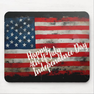 Patriotic 4th of July Independence Day Art Mouse Pad