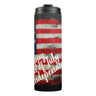 Patriotic 4th of July Independence Day Art Thermal Tumbler