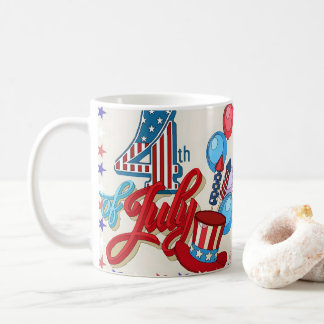 Patriotic 4th of July Mug USA Independence Day