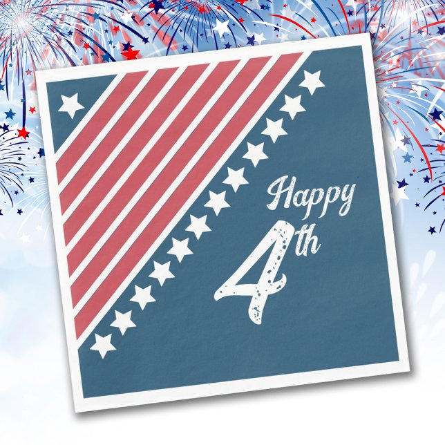 Patriotic 4th of July Paper Napkin (Creator Uploaded)