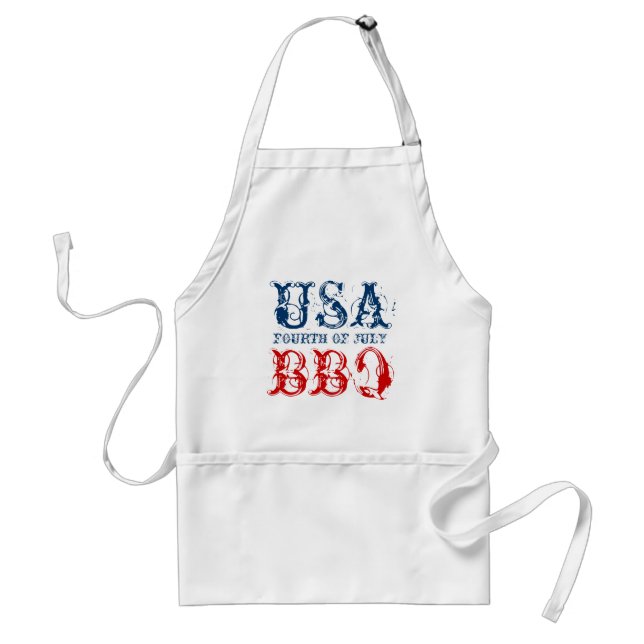 Patriotic 4th of July party BBQ aprons | USA 1776 (Front)