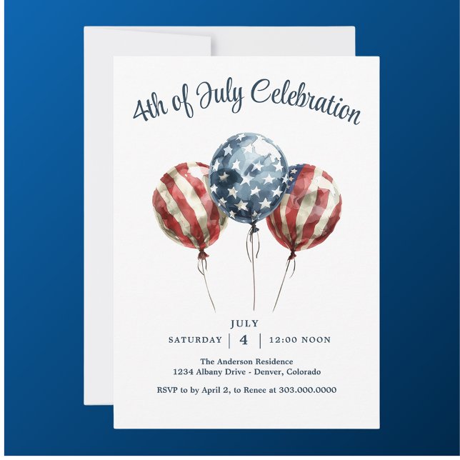 Patriotic 4th of July Party Invitation (Creator Uploaded)