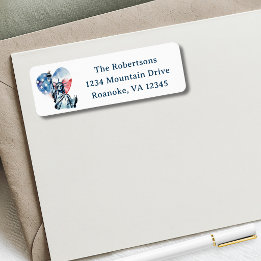 Patriotic 4th of July Party Return Address Label