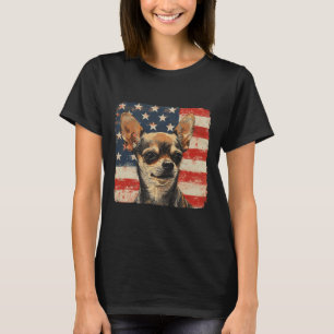 Patriotic 4th Of July Shirt Chihuahua Dog Men Wome