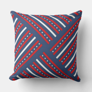 Patriotic, 4th of July, Stars & Stripes Cushion