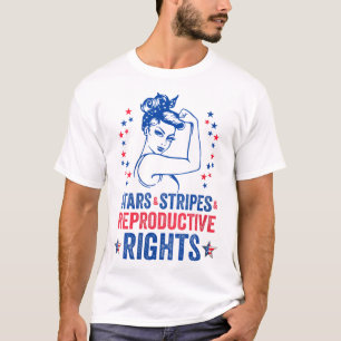 Patriotic 4th Of July Stars Stripes Reproductive R T-Shirt