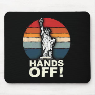 Patriotic 4th Of July Statue Of Liberty Resist Tru Mouse Pad