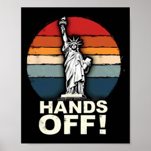 Patriotic 4th Of July Statue Of Liberty Resist Tru Poster
