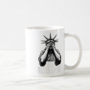 Patriotic 4th Of July Statue Of Liberty Wtf Americ Coffee Mug