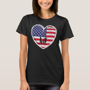 Patriotic 4th Of July Us Flag Red White & Blue Hap T-Shirt