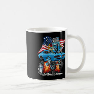 Patriotic 60s Muscle Car Funny Dragster Usa Hotrod Coffee Mug