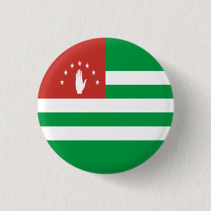 Patriotic Abkhazia Flag 3 Cm Round Badge