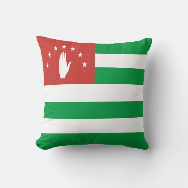Patriotic Abkhazia Flag Cushion (Front)