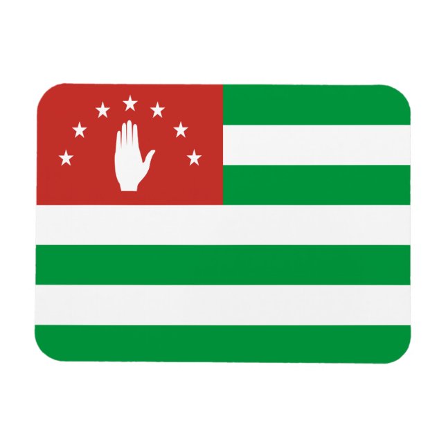 Patriotic Abkhazia Flag Magnet (Horizontal)