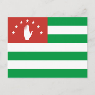 Patriotic Abkhazia Flag Postcard