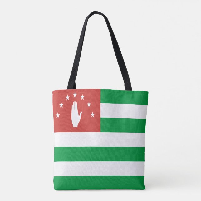 Patriotic Abkhazia Flag Tote Bag (Back)