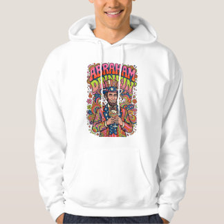 Patriotic Abraham Drinkin Retro Hoodie