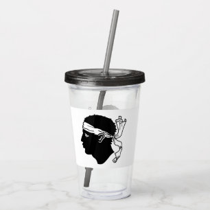 Patriotic Acrylic Tumbler with flag of Corsica