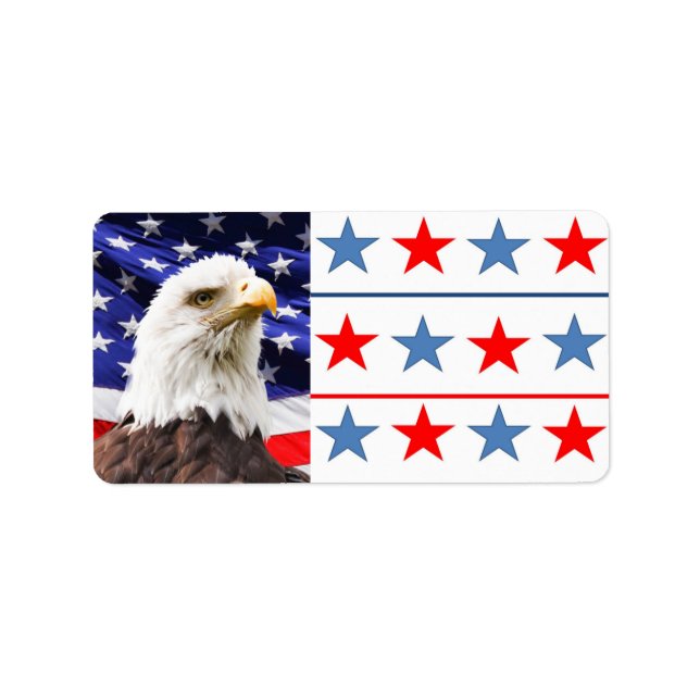 Patriotic Address Label (Front)