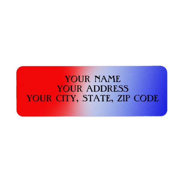 PATRIOTIC Address Labels (Front)
