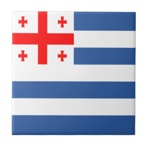 Patriotic Adjara Flag Ceramic Tile