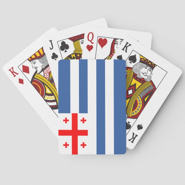 Patriotic Adjara Flag Playing Cards (Back)
