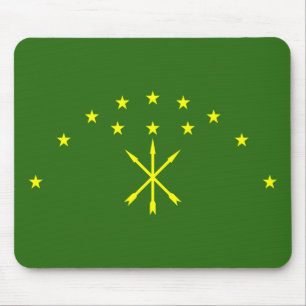 Patriotic Adygea Flag Mouse Pad