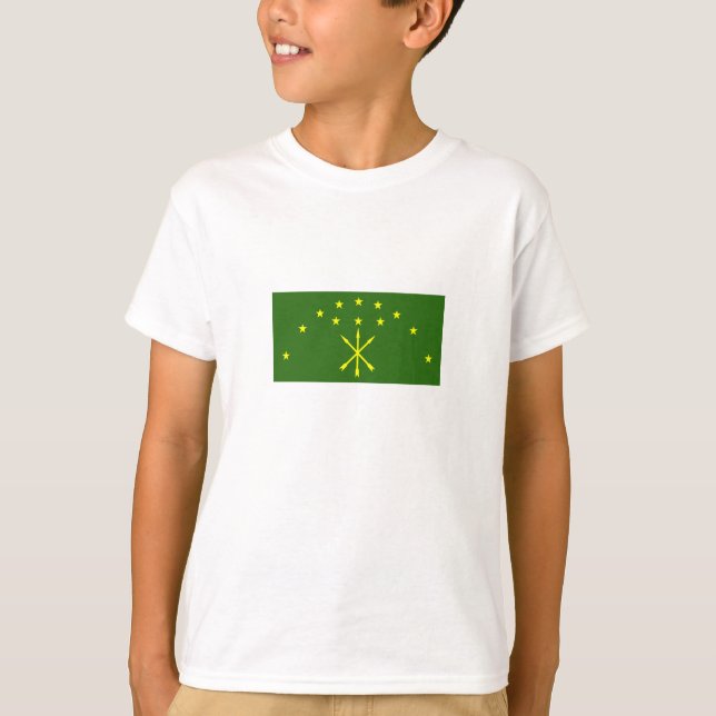 Patriotic Adygea Flag T-Shirt (Front)
