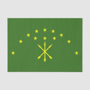 Patriotic Adygea Flag Tissue Paper