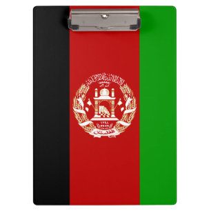 Patriotic Afghanistan Flag Clipboard